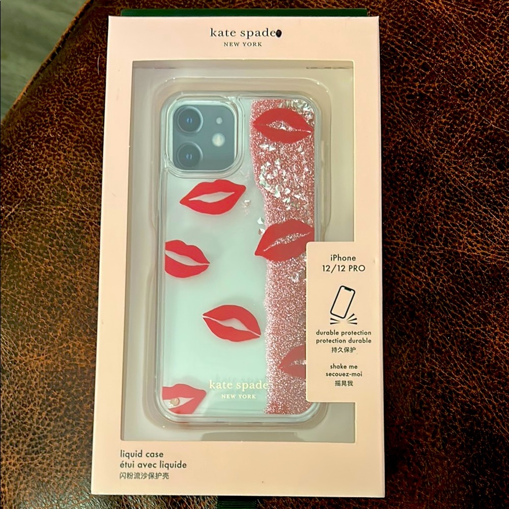 kate spade Red iPhone Case with Lip Design